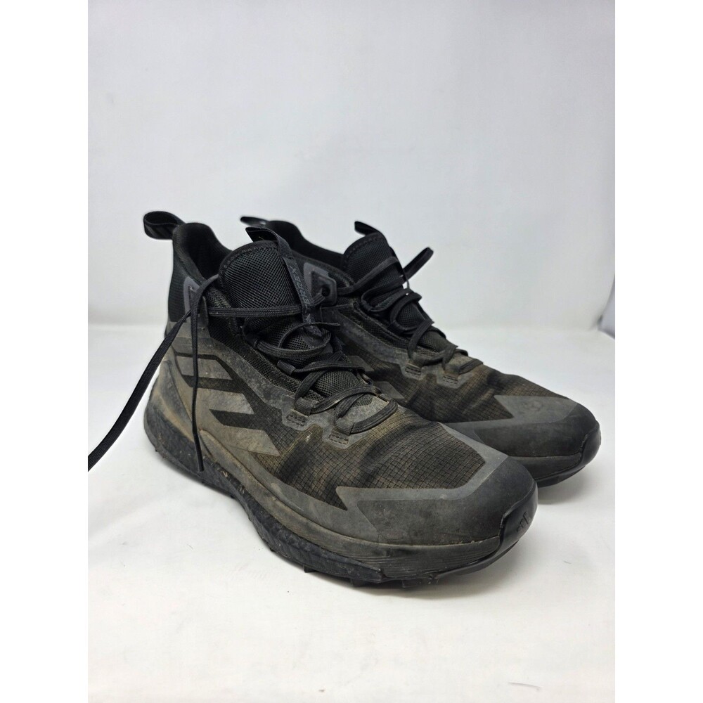 Adidas Terrex Free Hiker 2.0 Goretex Mens 10 Black Hiking Shoes Boost Flaws